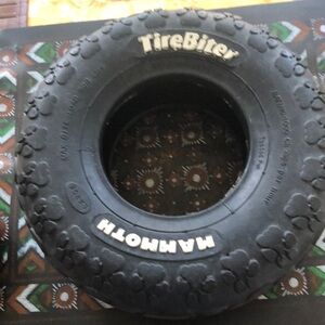 Mammoth tirebiter dog toys chew tires small brand new the other hardly used